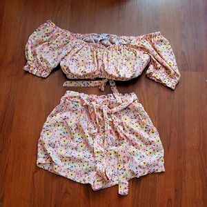 TWO piece floral set From Haute Monde